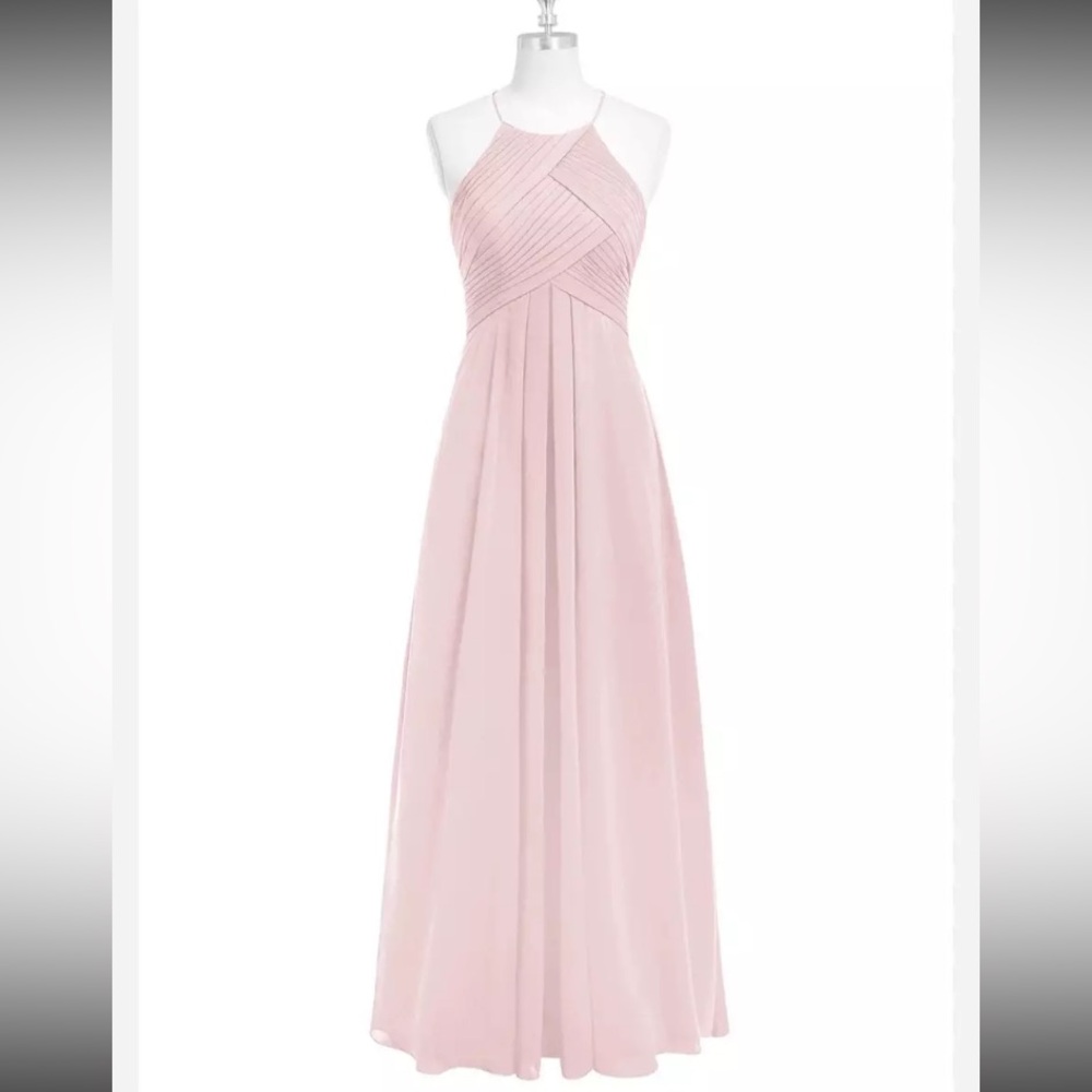 Azazie Blushing Pink. Size 4. Bridesmaid dress